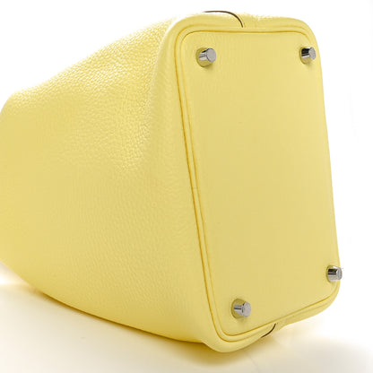 Hermes Taurillon Clemence Ostrich Touch Picotin Lock 18 PM 9 of 11