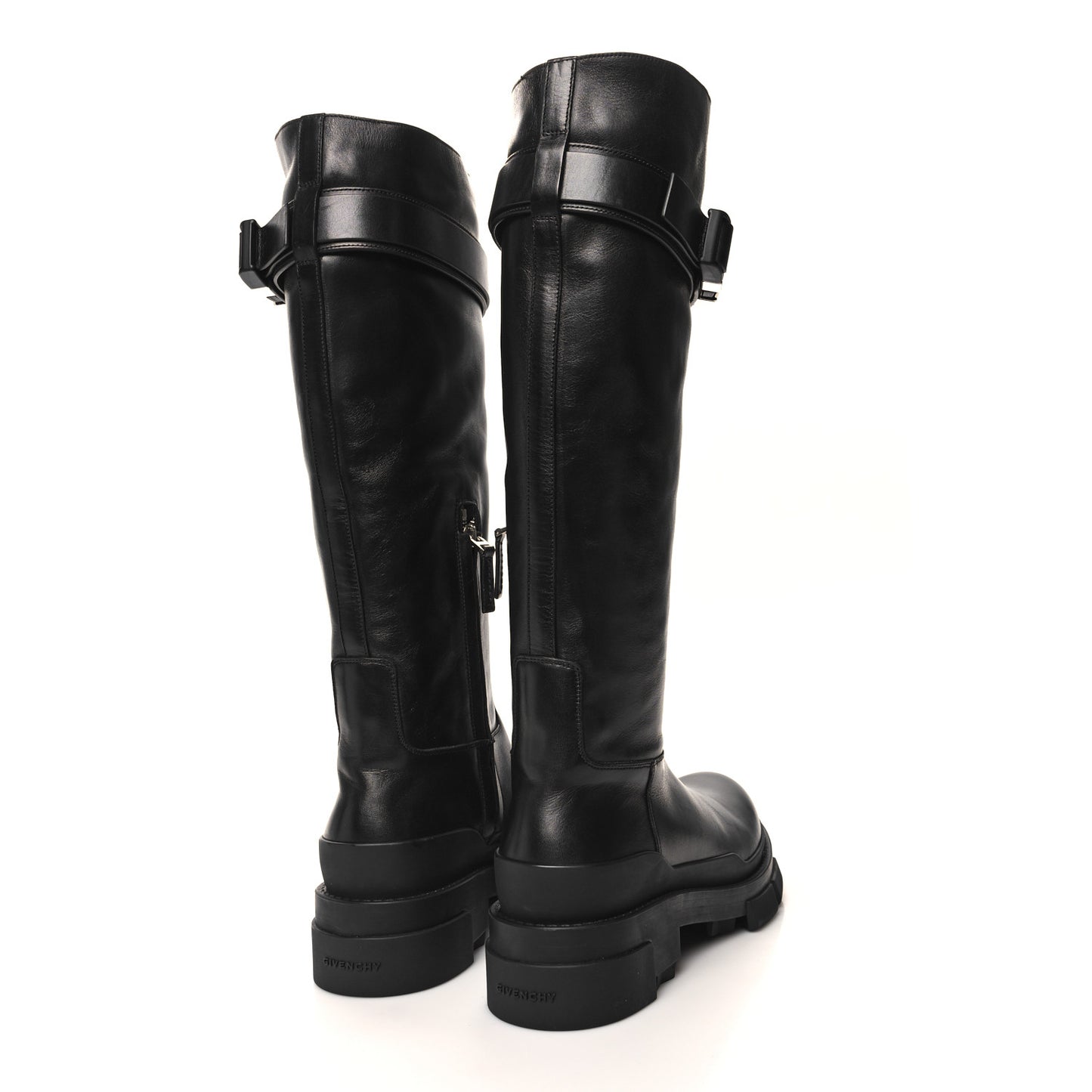 Calfskin Terra High Boots 39 Black