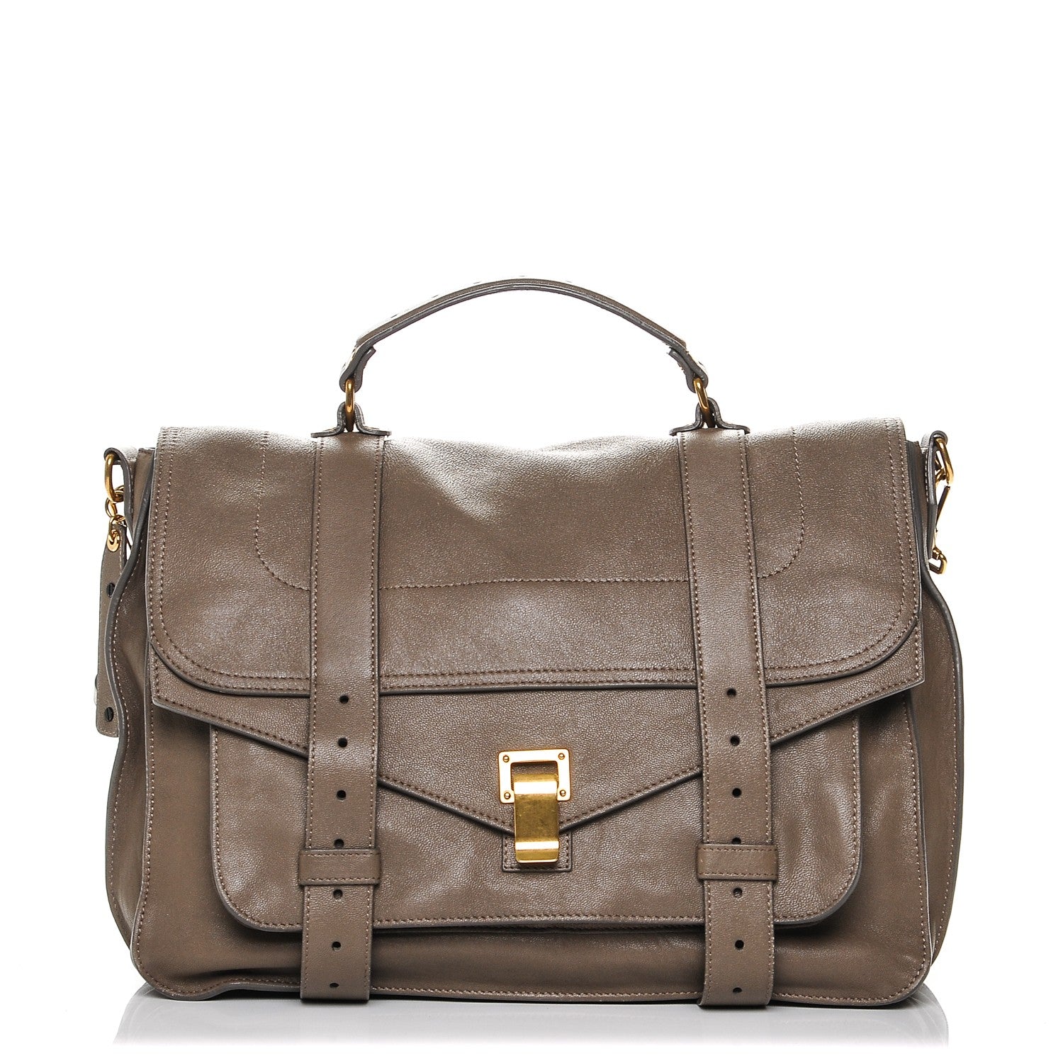 Proenza Schouler Lambskin Large PS1 Satchel Smoke 1 of 8