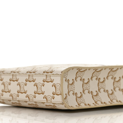 Celine Triomphe Canvas Calfskin Mini Vertical Cabas White 8 of 12