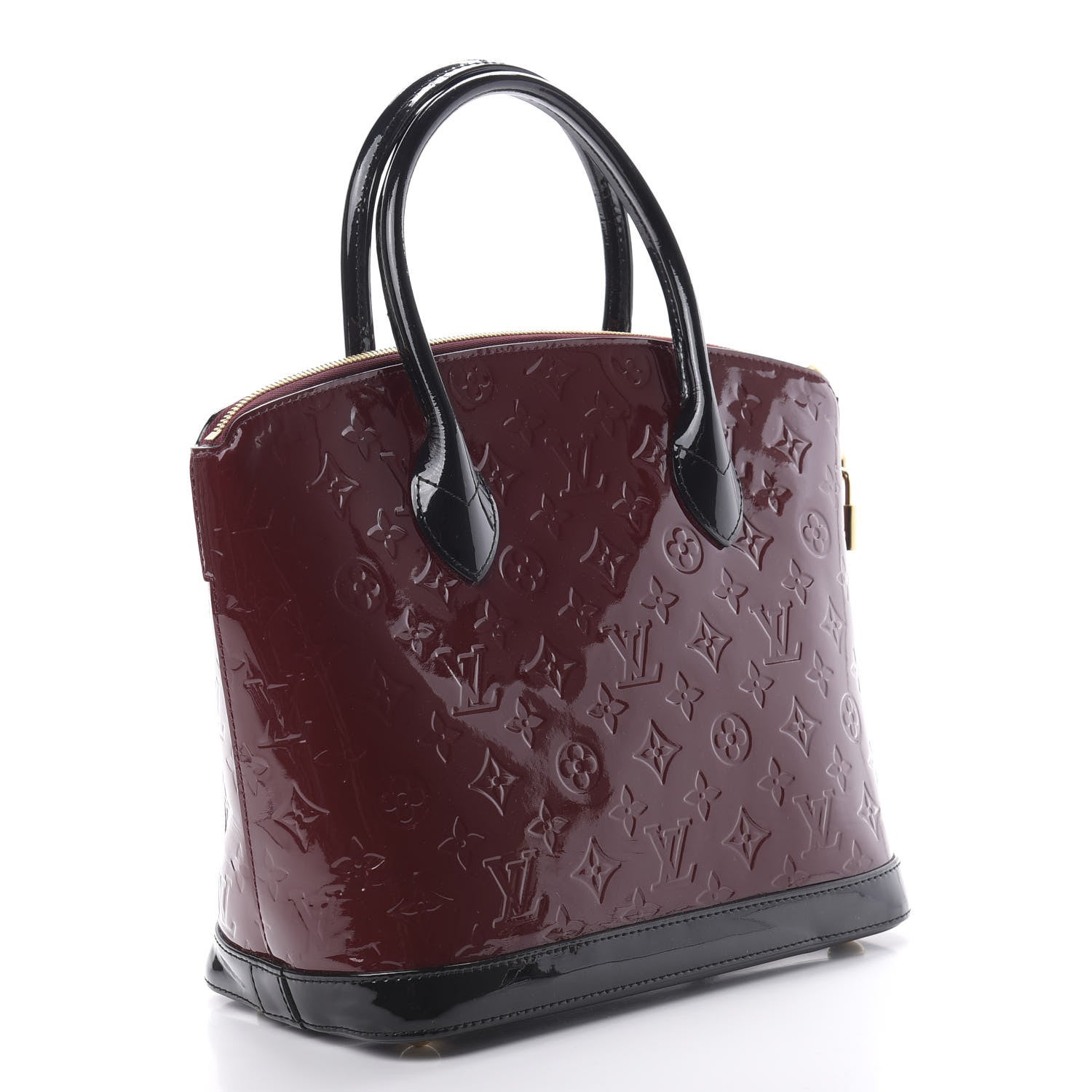 Louis Vuitton Vernis Lockit PM Griotte 3 of 10