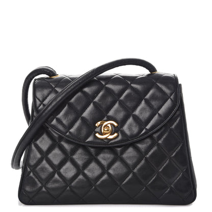 Chanel Lambskin Quilted Flap Shoulder Bag Black 1 of 12