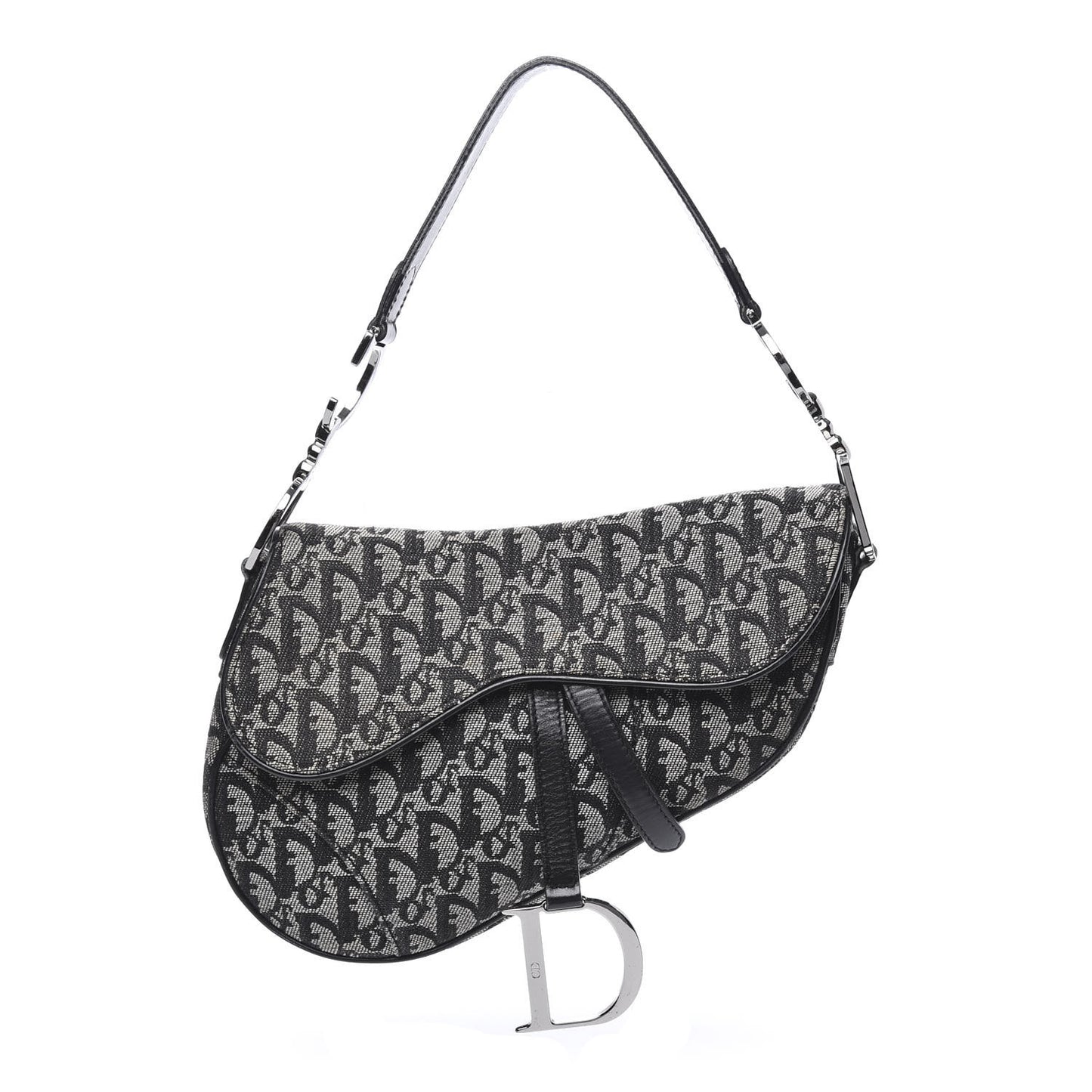 Monogram Saddle Bag Black