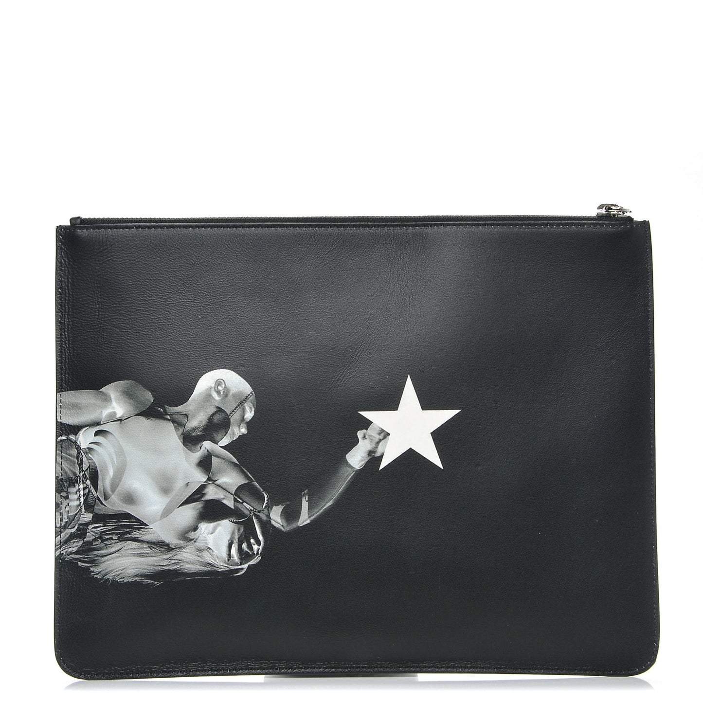 Calfskin Large Basketball Player Pouch Black