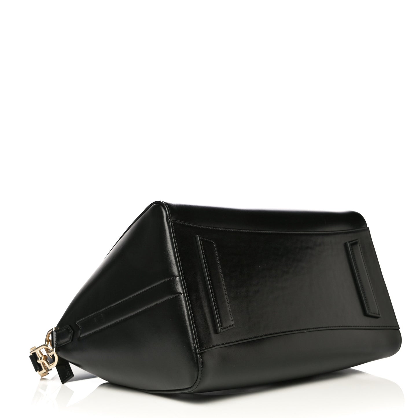 Shiny Lord Calfskin Medium Antigona Black