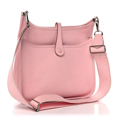 Hermes Taurillon Clemence Evelyne III PM Rose Sakura 3 of 13