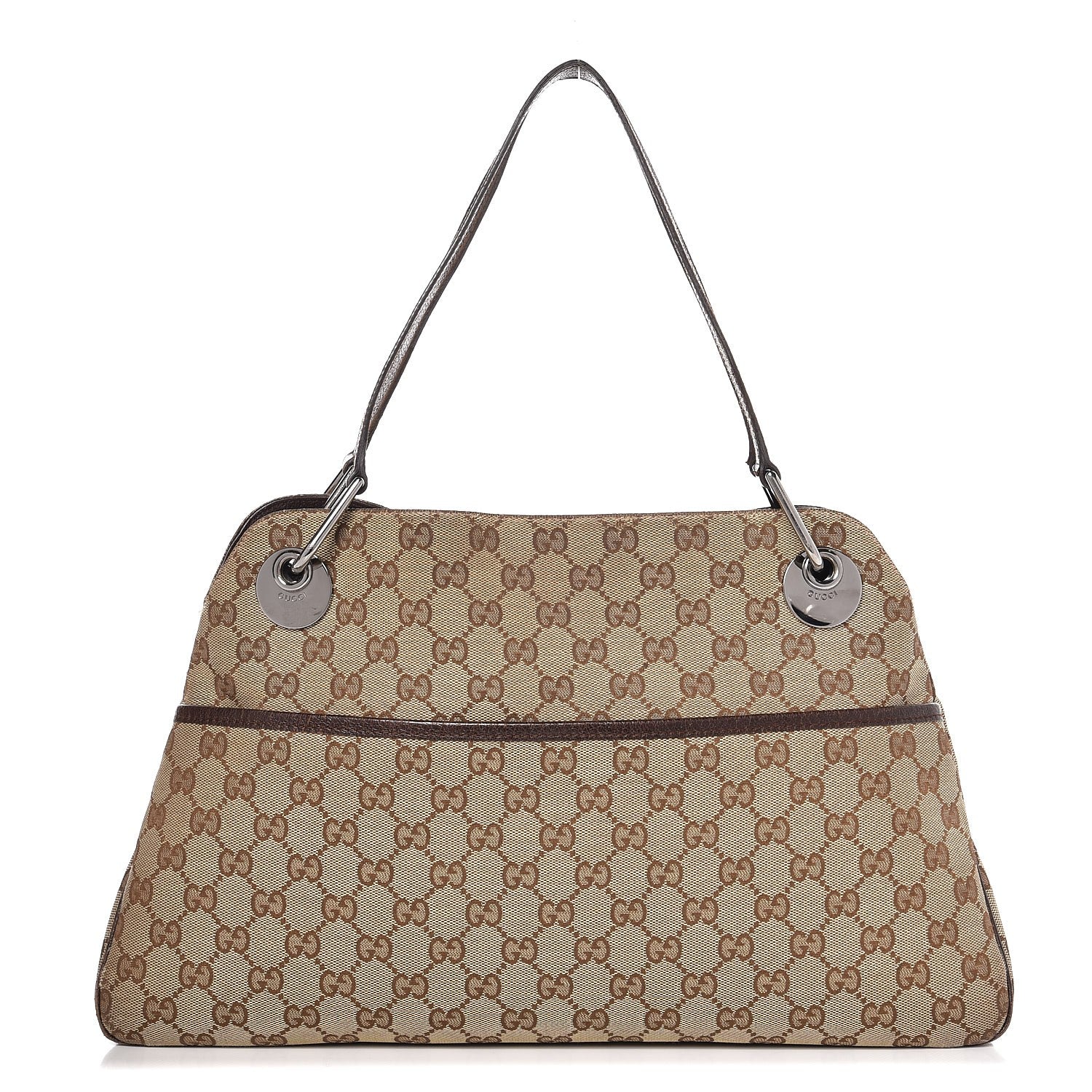 Gucci Monogram Medium Eclipse Shoulder Bag Dark Brown 1 of 12