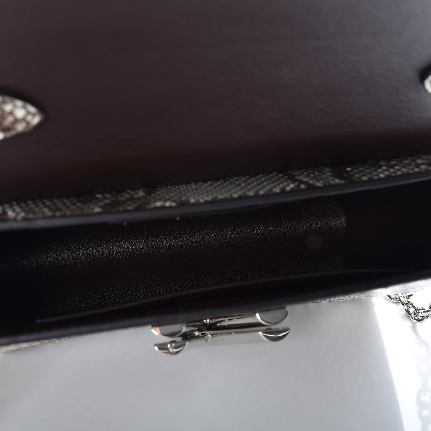 Louis Vuitton Python Twist Shoulder Bag MM Brown 5 of 8