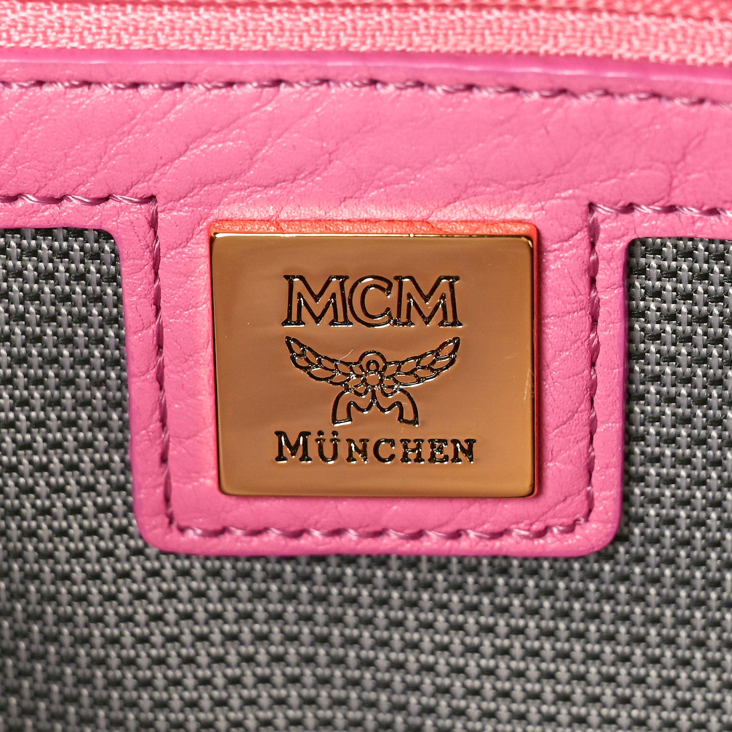 MCM Visetos Studded Medium Stark M Backpack Pink 6 of 8