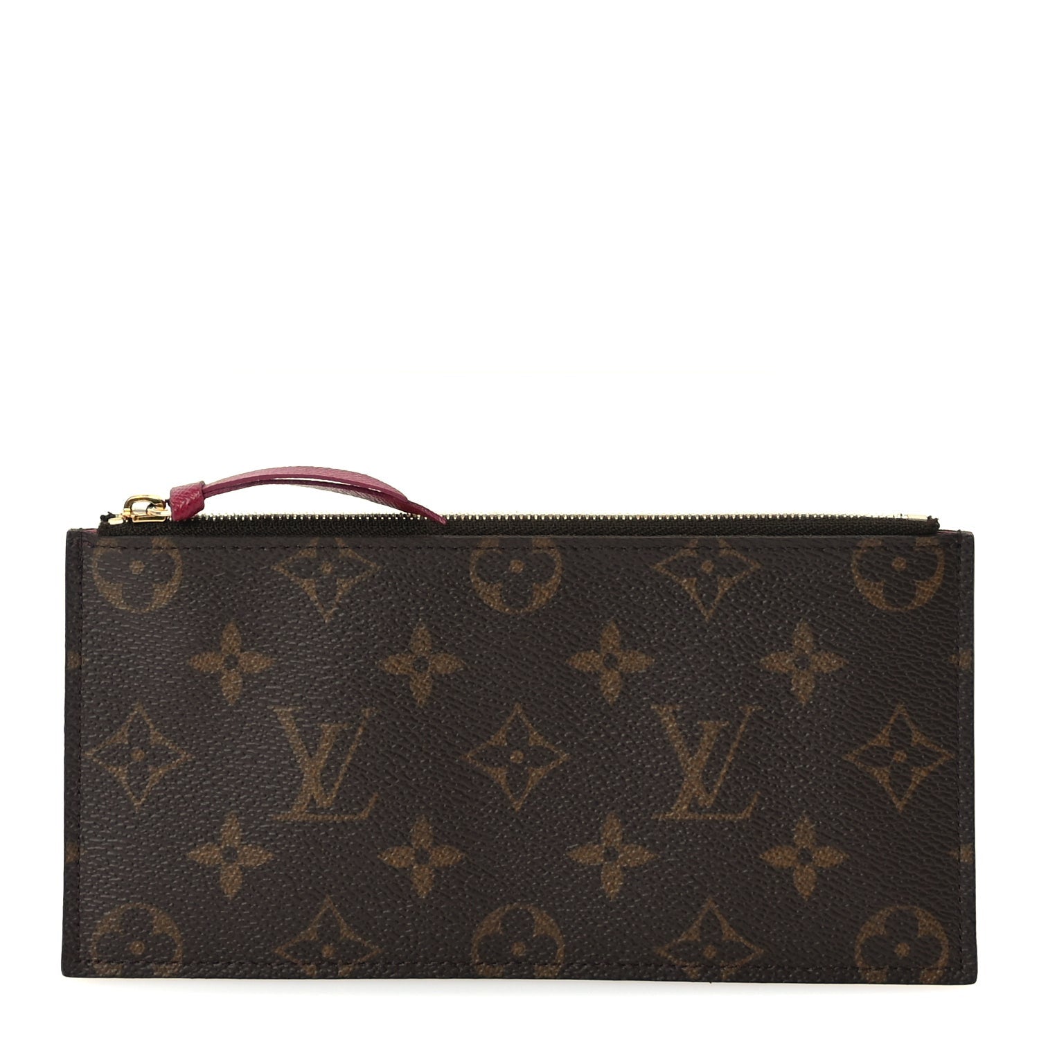 Louis Vuitton Monogram Felicie Chain Wallet Zippered Insert Fuchsia 1 of 7