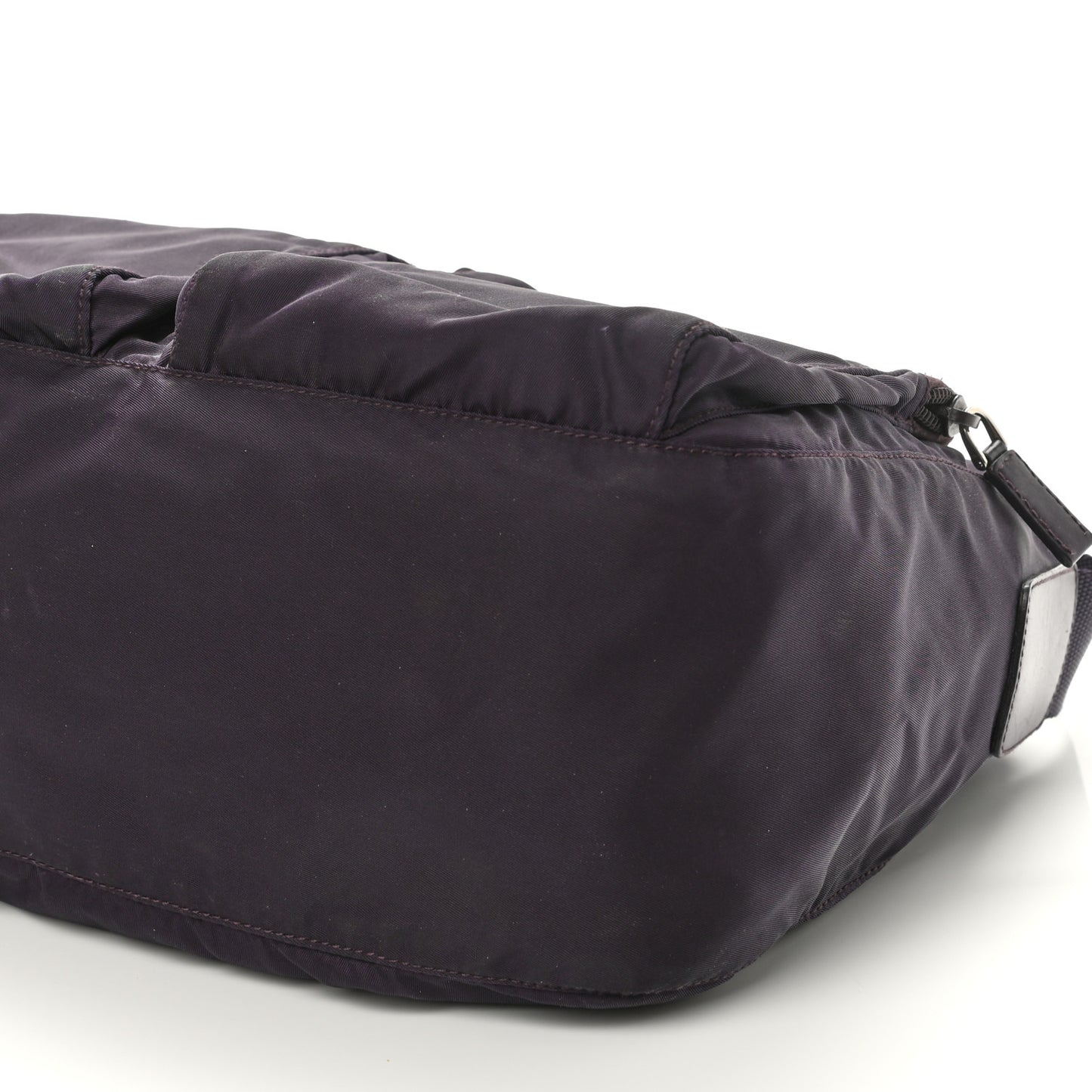 Tessuto Nylon Saffiano Messenger Bag Purple