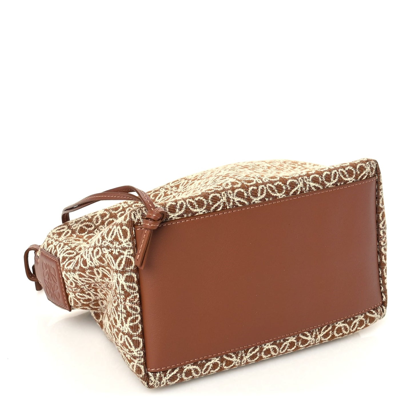 Jacquard Anagram Calfskin Small Cubi Bag Tan Pecan