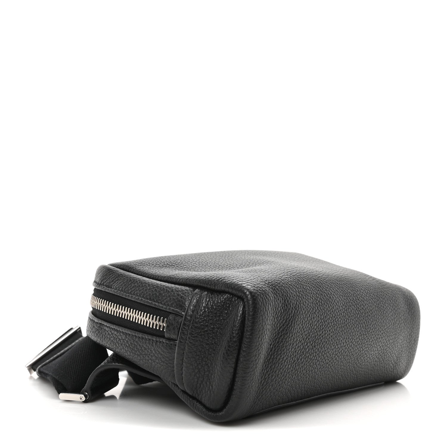 Prada Vitello Daino Charm Shoulder Bag Black 4 of 9