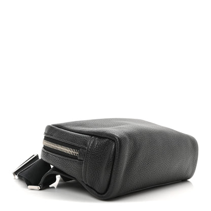 Prada Vitello Daino Charm Shoulder Bag Black 4 of 9