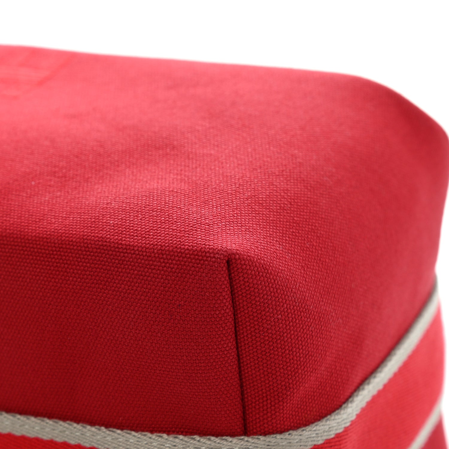 Hermes Canvas Large Bride-A-Brac Pouch Rouge 9 of 13