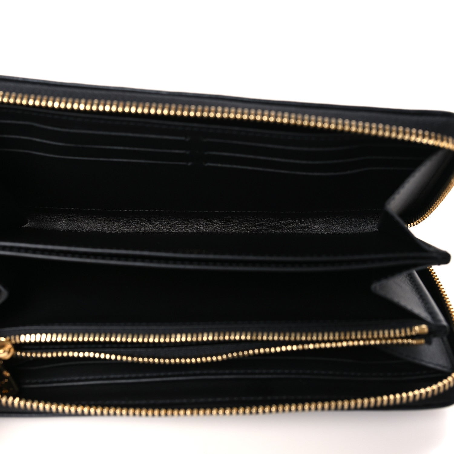 Louis Vuitton Lambskin Embossed Monogram Coussin Zippy Wallet Black 5 of 6
