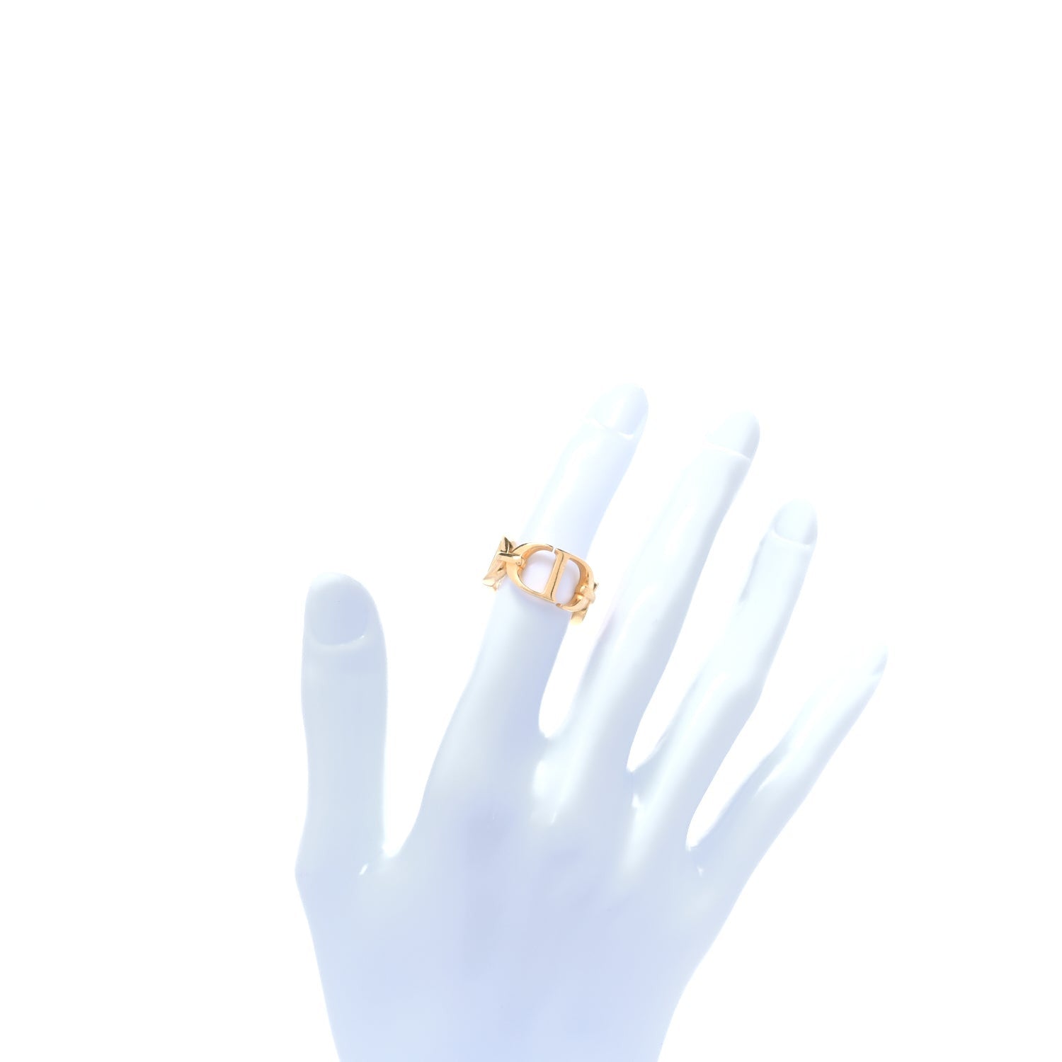 Christian Dior Metal CD Ring  Gold 4 of 4