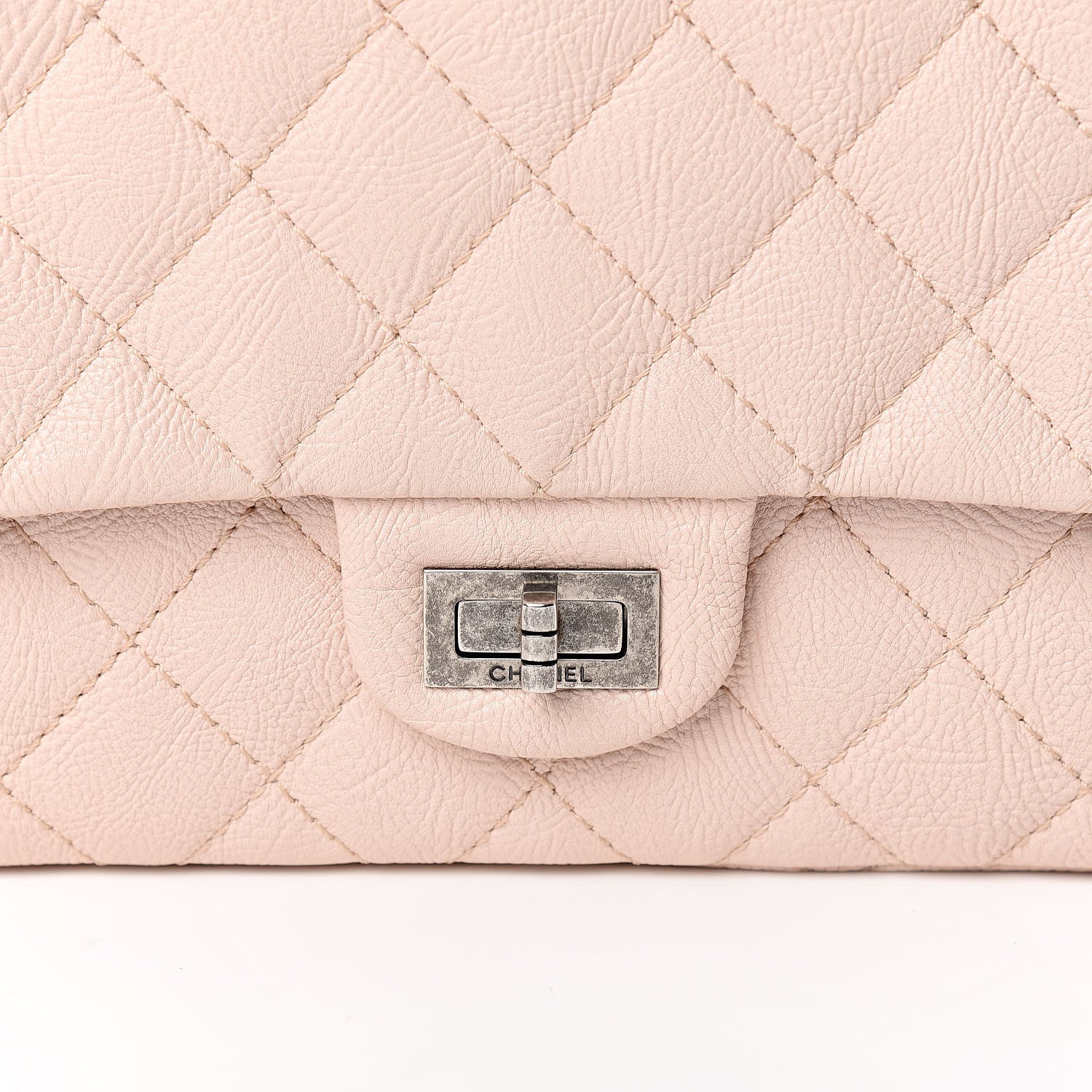Chanel Crumpled Calfskin Quilted 2.55 Reissue 226 Flap Light Pink 14 of 15