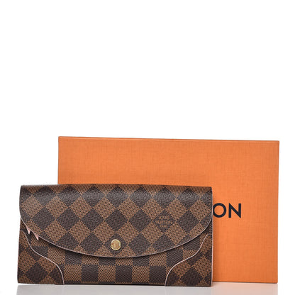 Louis Vuitton Damier Ebene Caissa Wallet Rose Ballerine 7 of 7