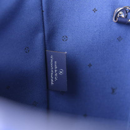 Louis Vuitton Monogram Escale Neverfull MM Blue 10 of 11