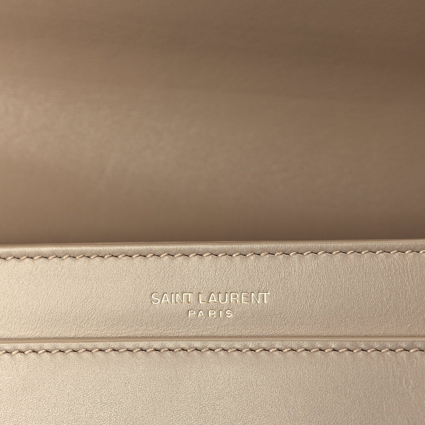 Smooth Calfskin Le Maillon Satchel Beige