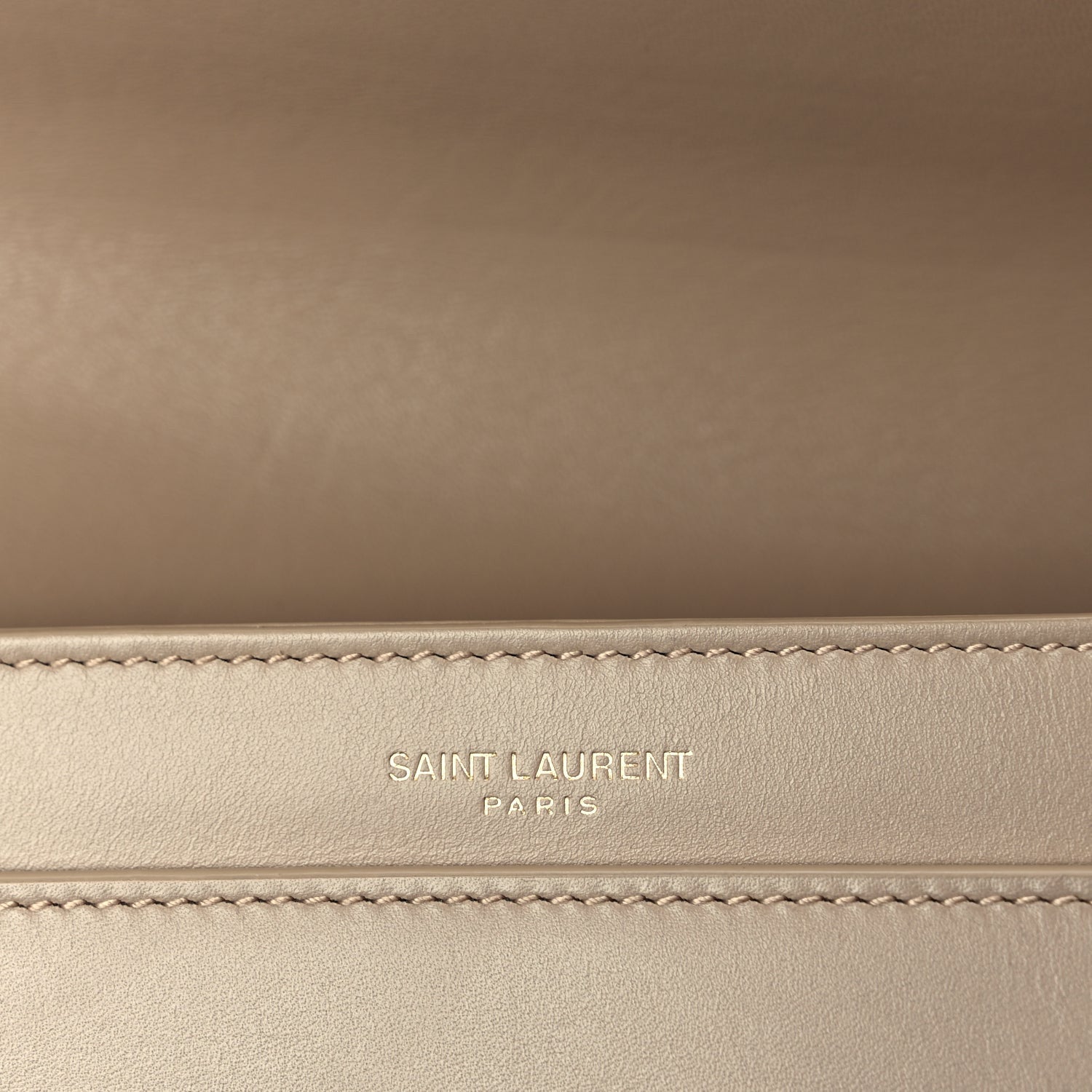 Saint Laurent Smooth Calfskin Le Maillon Satchel Beige 5 of 8