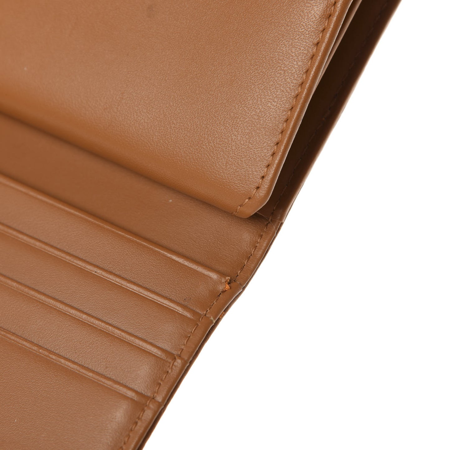 Visetos Heritage Large Trifold Flap Wallet Cognac