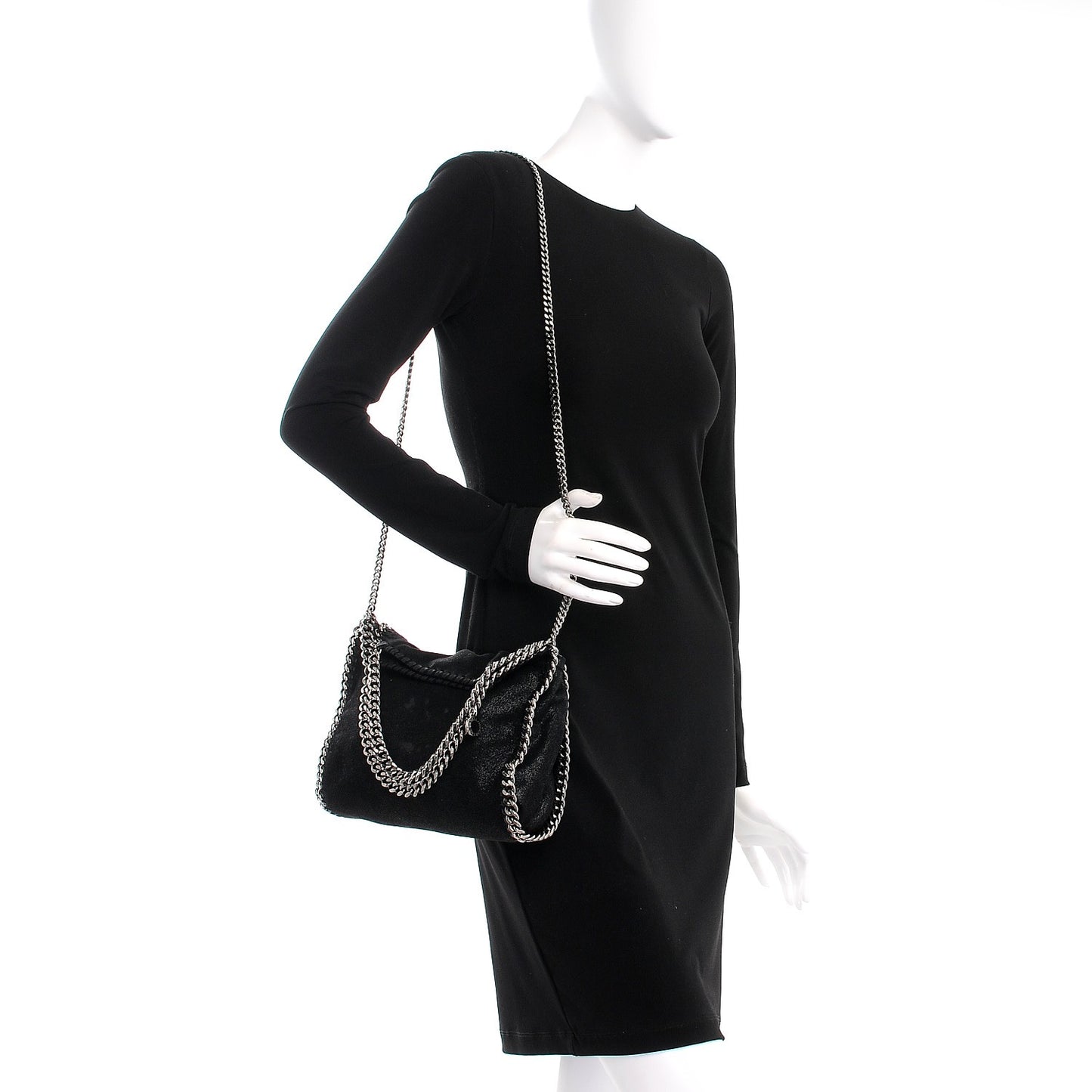 Shaggy Deer Mini Falabella Tote Black
