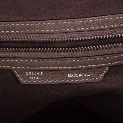 Celine Drummed Calfskin Mini Luggage Souris 6 of 11