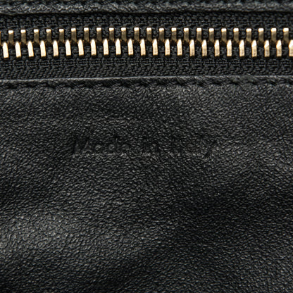 Celine Canvas Smooth Calfskin Leopard Print Mini Luggage Black 6 of 8