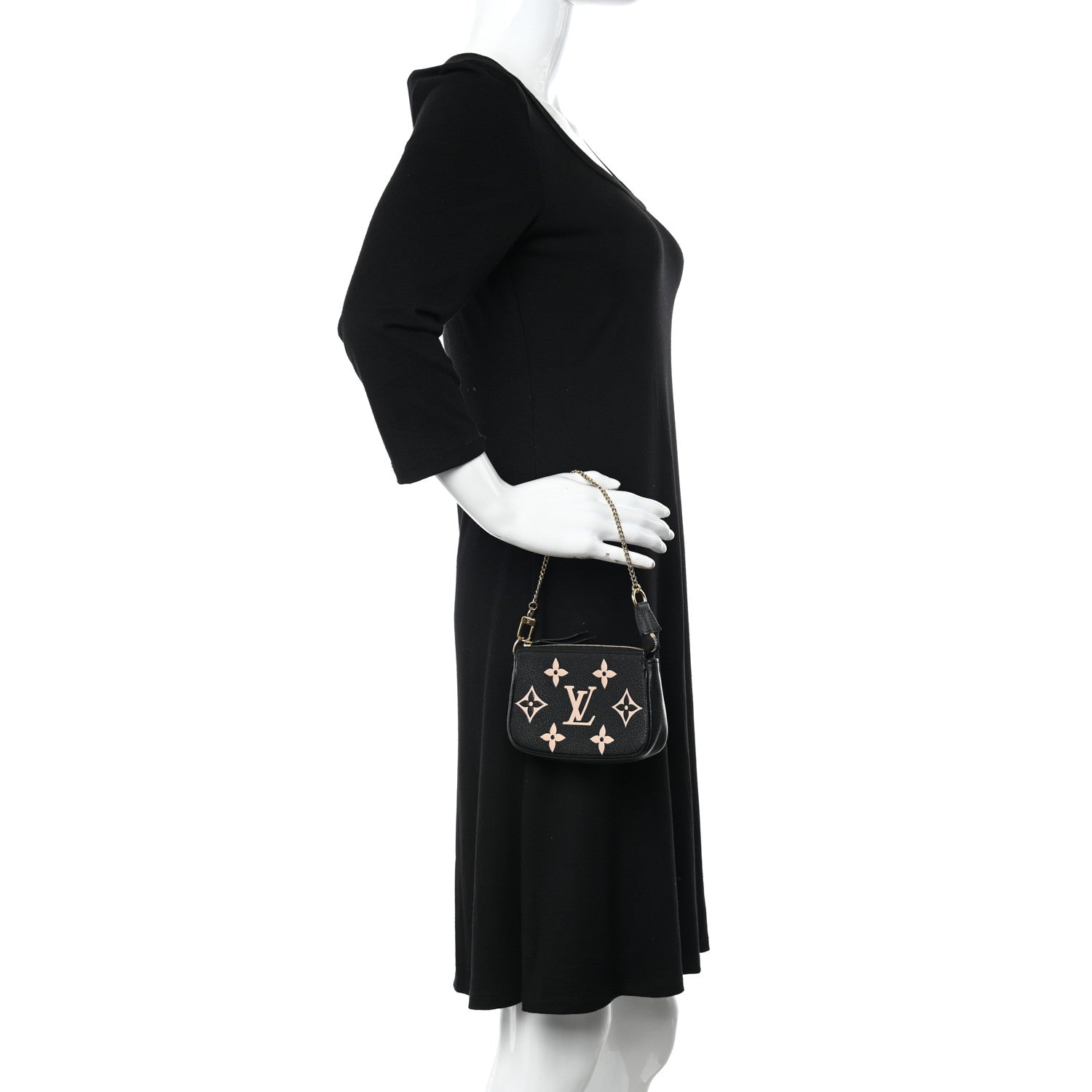 Louis Vuitton Empreinte Monogram Giant Mini Pochette Accessories Black 3 of 9