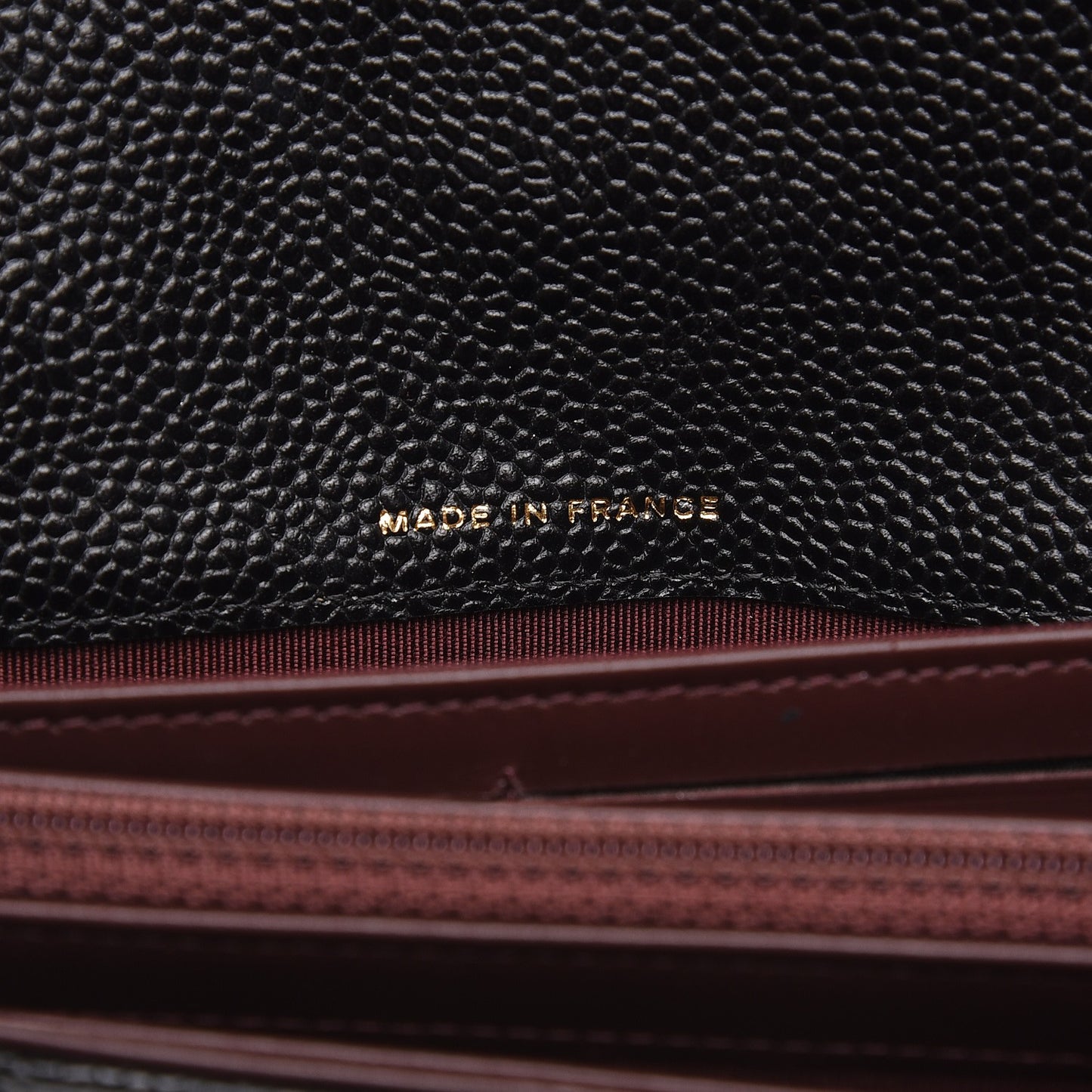 Caviar Quilted Large Flap Wallet Black