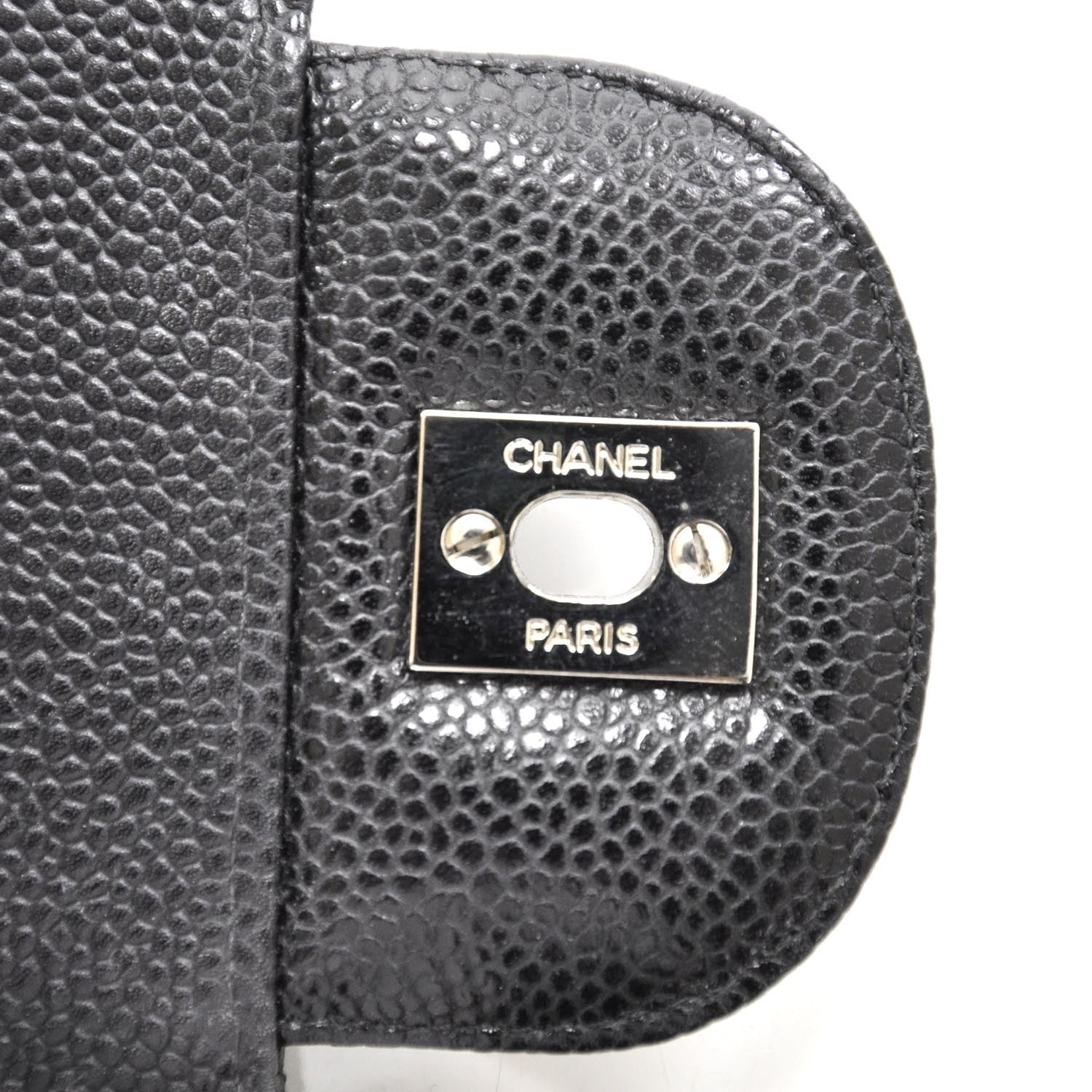 Chanel Caviar Jumbo Single Flap Black SHW 10 of 10