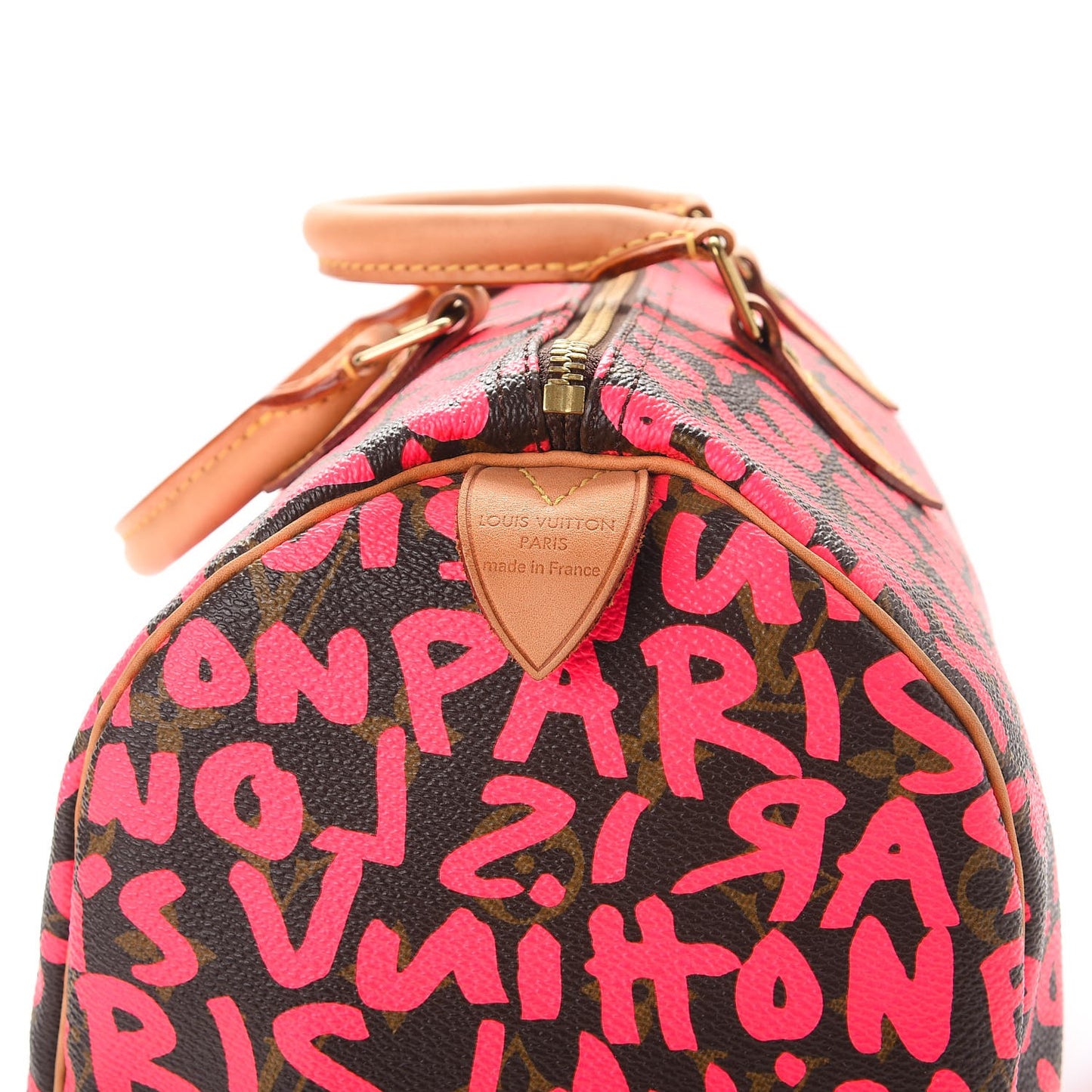 Monogram Graffiti Speedy 30 Fuchsia