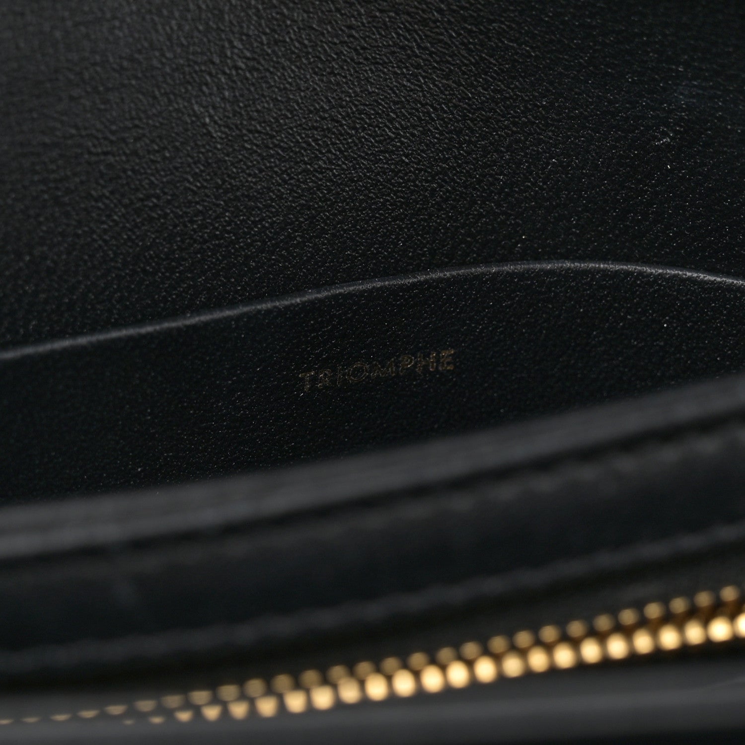 Celine Shiny Calfskin Teen Cuir Triomphe Black 7 of 12