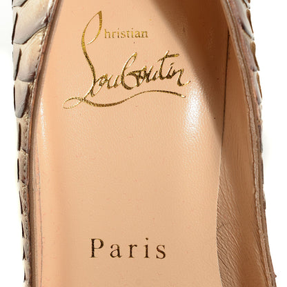 Christian Louboutin Python Armure So Kate 120 Pumps 34.5 Lichen 7 of 7