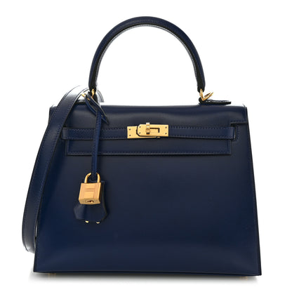 Hermes Box Kelly Sellier 25 Bleu Saphir 1 of 11