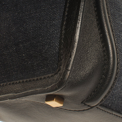 Celine Denim Mini Luggage Navy Black 8 of 8