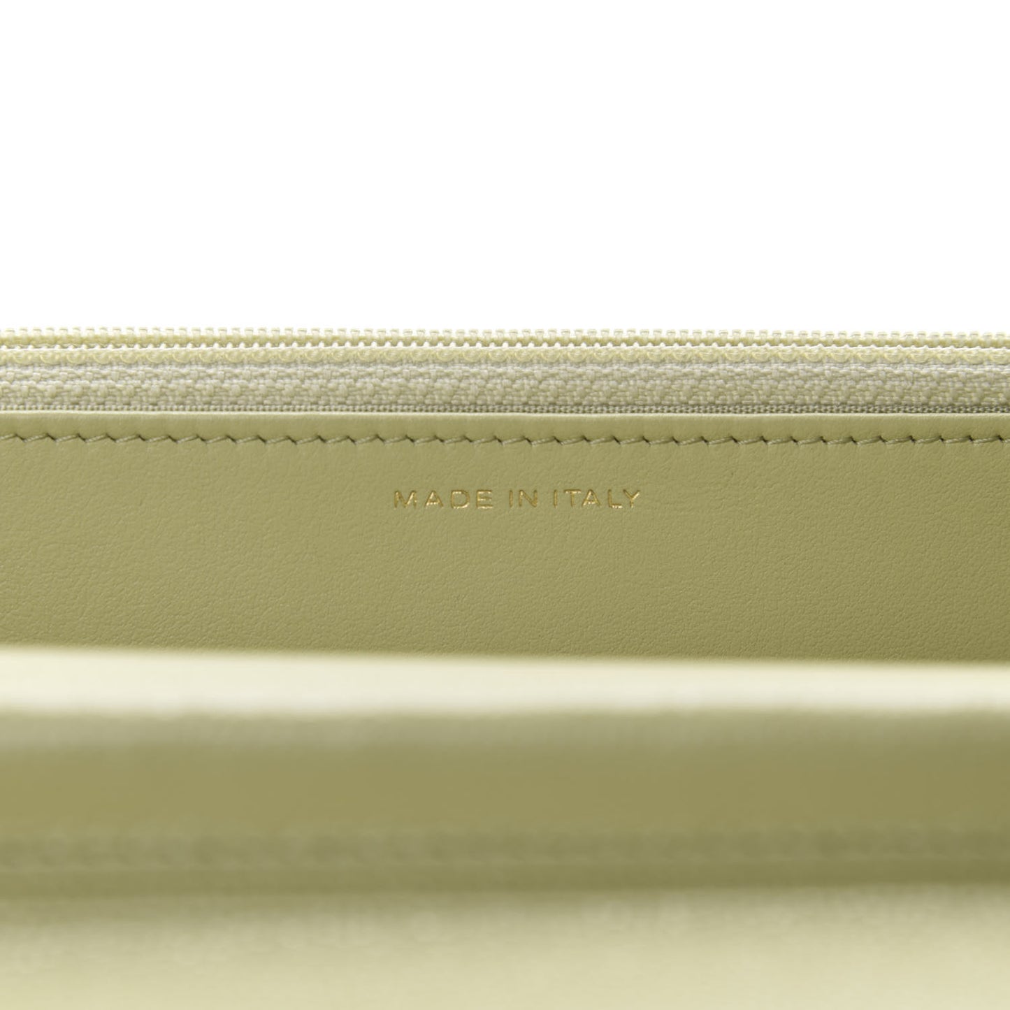 Caviar Quilted French New Wave Chain CC Wallet On Chain WOC Light Green