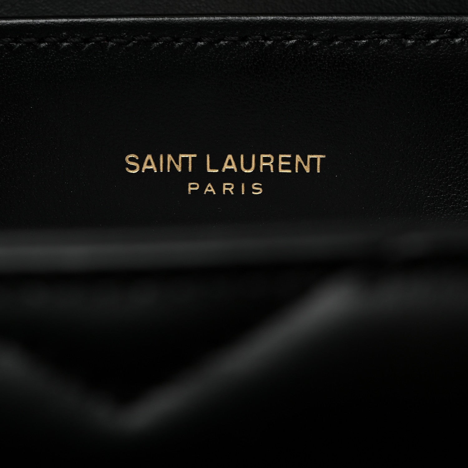 Saint Laurent Calfskin Y Quilted Monogram Small Loulou Chain Satchel Black 6 of 12