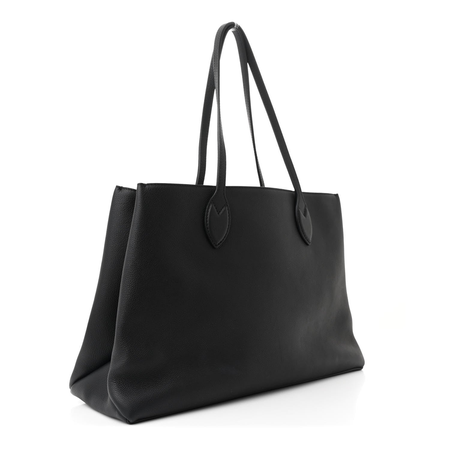 Louis Vuitton Grained Calfskin Lockme Shopper Black 3 of 7