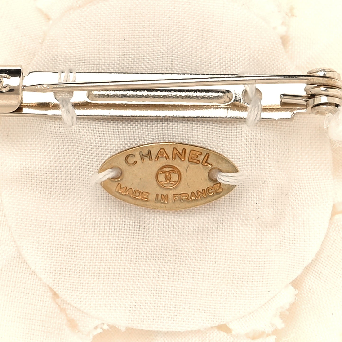 Lace Camellia Brooch White Rose