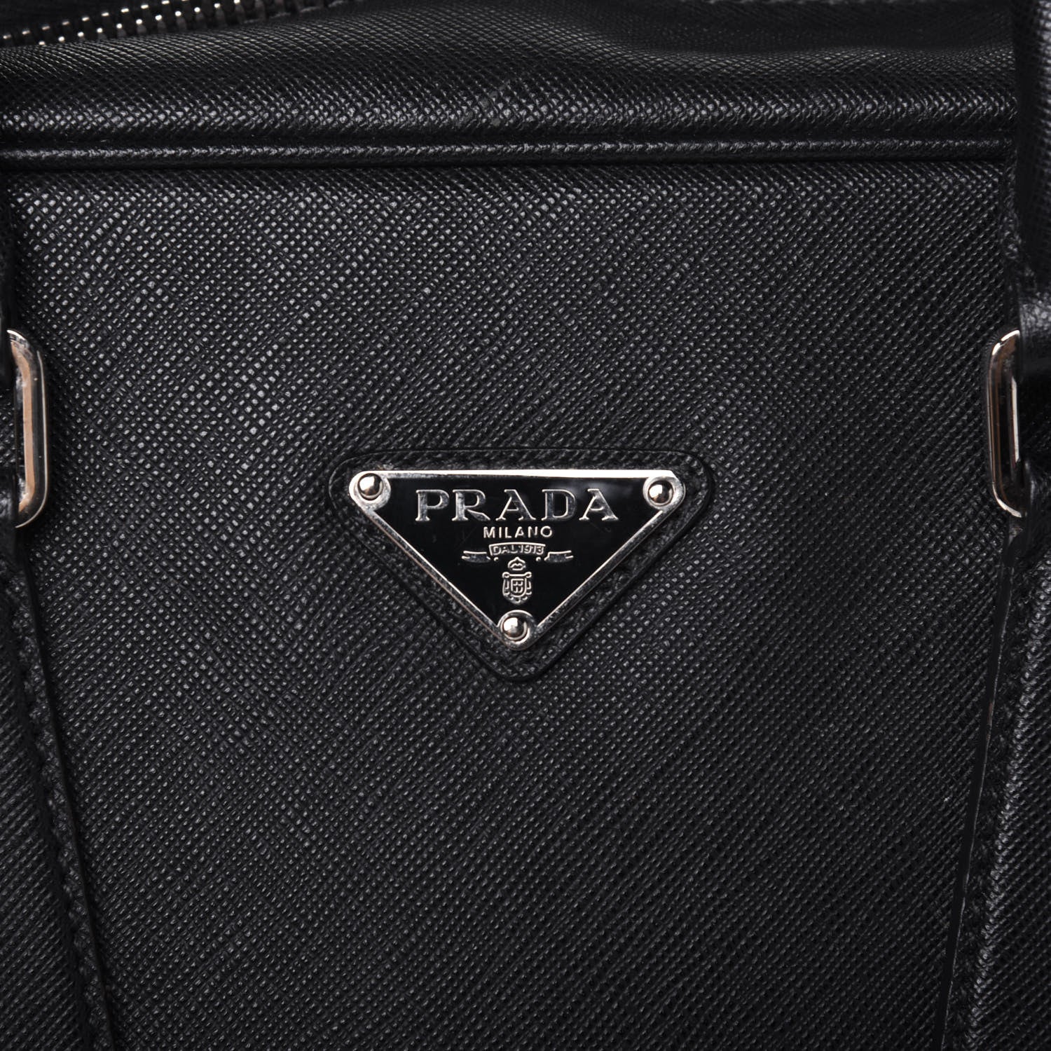 Prada Saffiano Travel Briefcase Nero Black 11 of 21