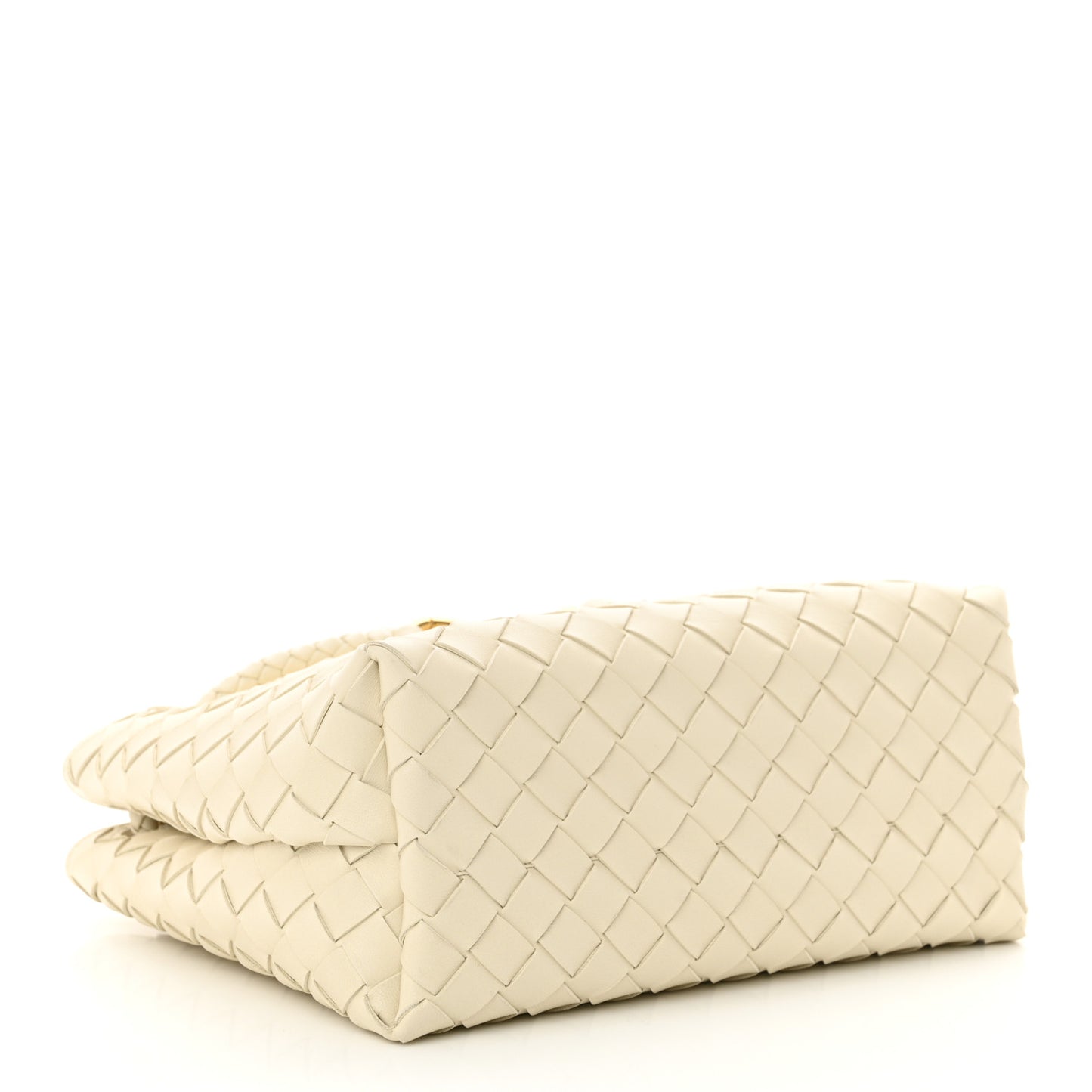 Nappa Intrecciato Small Andiamo Shoulder Bag Sea Salt