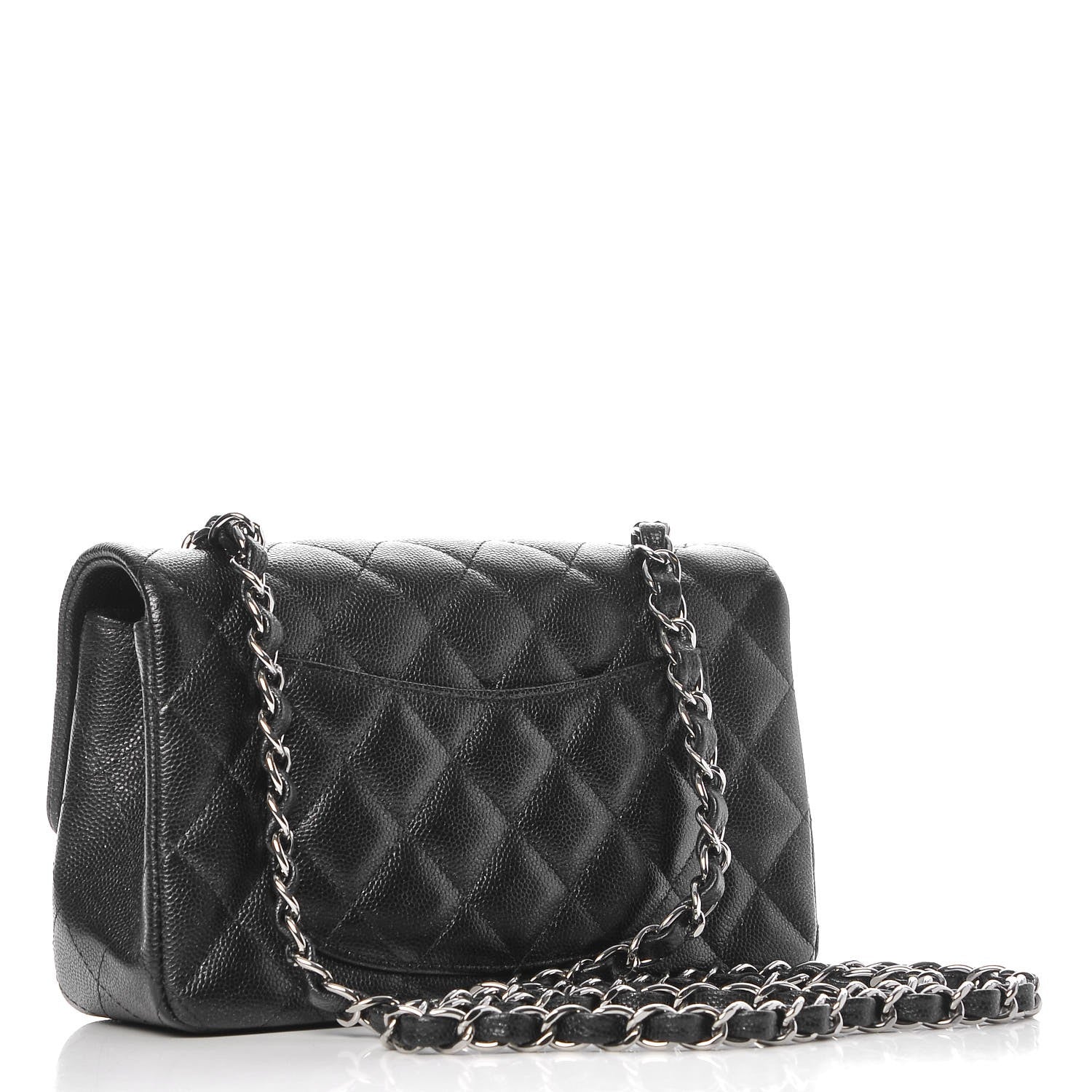 Chanel Iridescent Caviar Quilted Mini Rectangular Flap Black 3 of 8