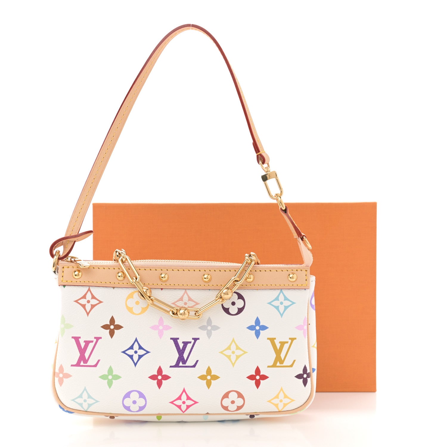 Louis Vuitton LV X TM Monogram Multicolor Pochette Accessories White 10 of 10