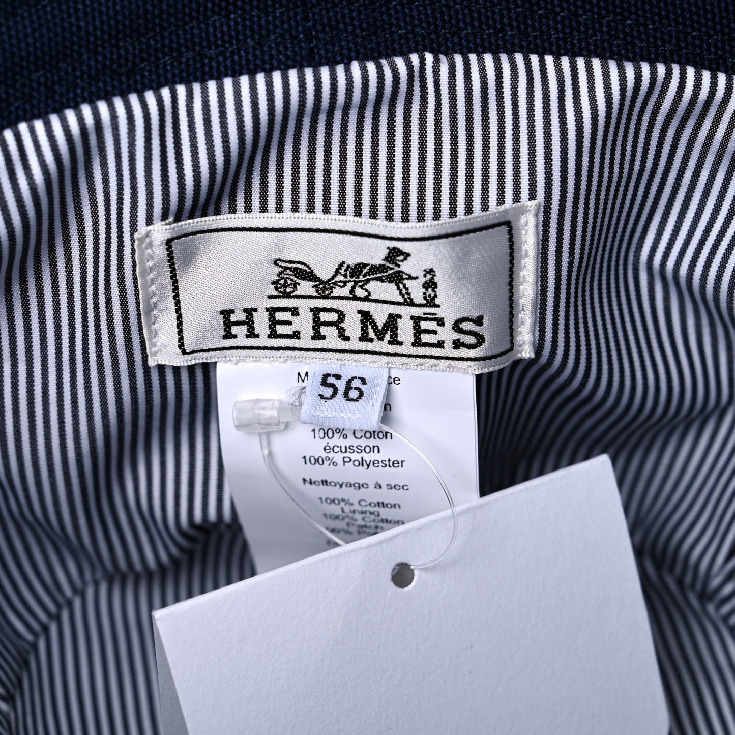 Cotton Canvas Eden Bucket Hat 56 Marine