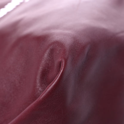 Saint Laurent Lambskin Teddy Drawstring Bag Burgundy 8 of 12