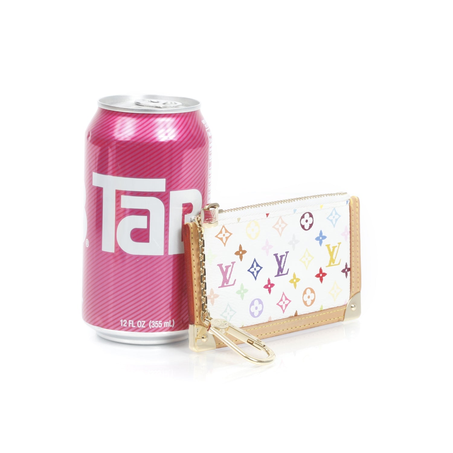 Louis Vuitton Monogram Multicolor Key Pouch White 2 of 6