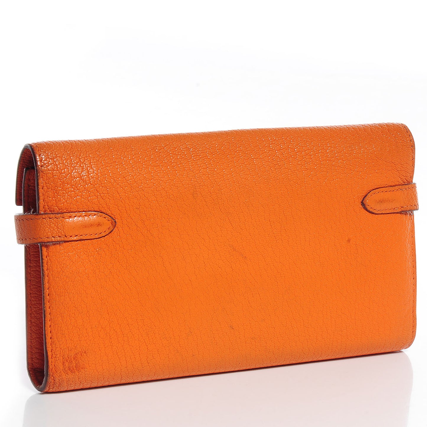 Chevre Mysore Kelly Longue Wallet Orange
